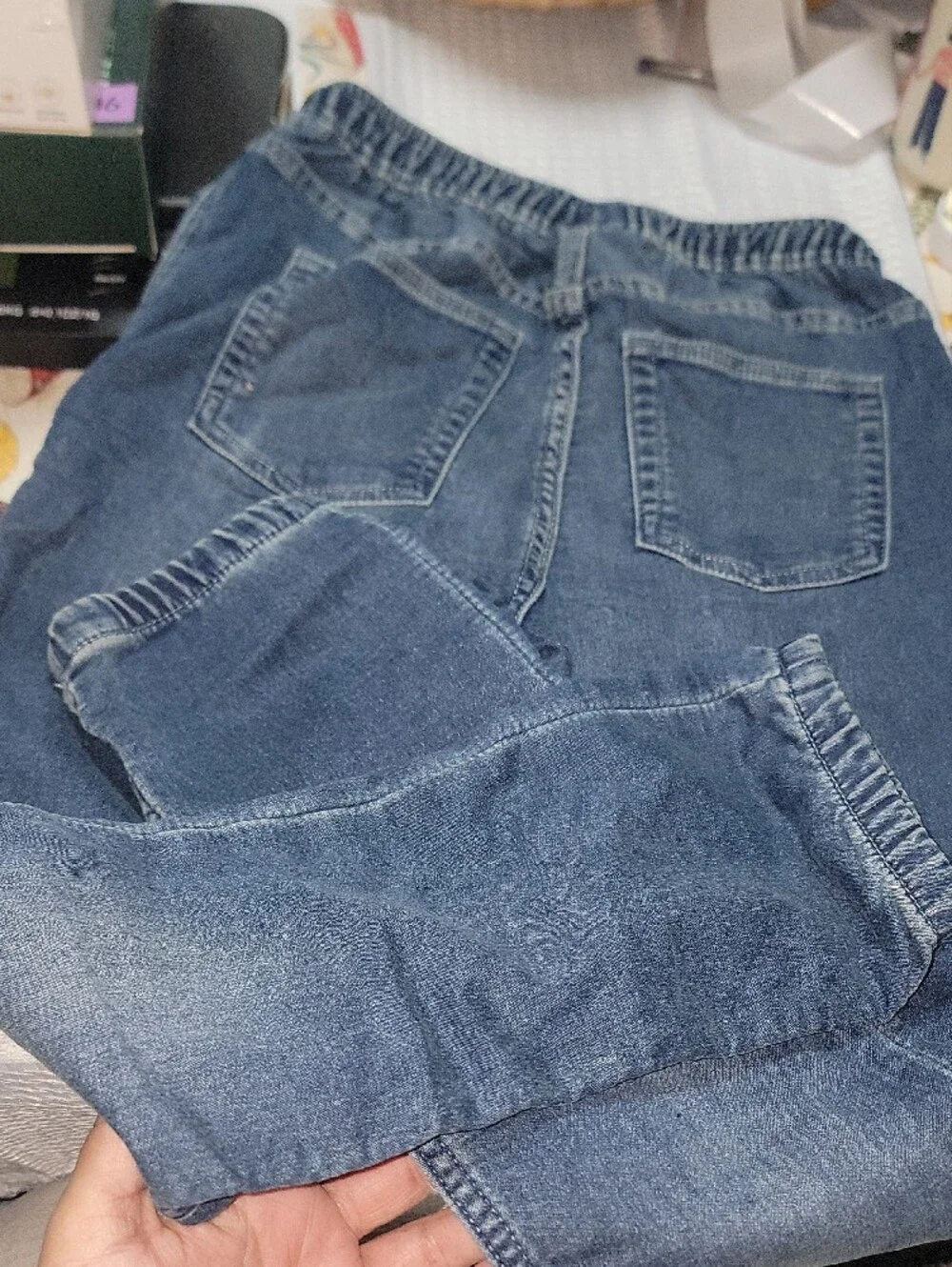 GAP Kids Relaxed Blue Drawstring Waist Jeans Size 1 Regular Brand New